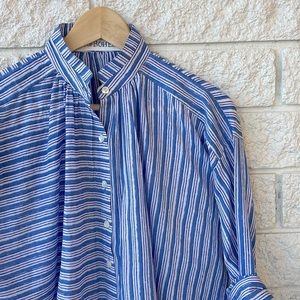 Alix of Bohemia Kiki Blue and White Striped Blouse